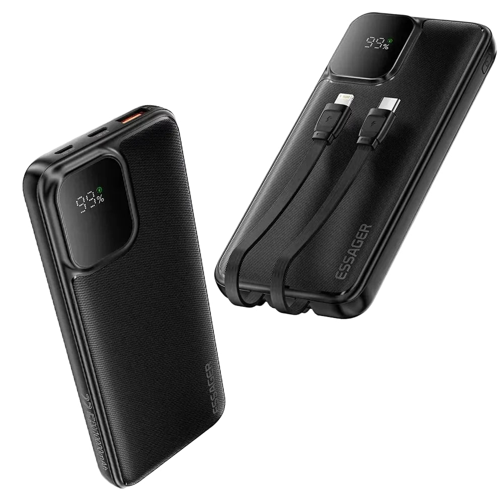 Power Bank Essager 20000mAh con Cables Integrados