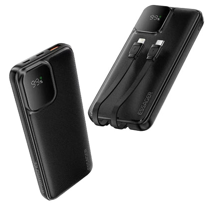 Power Bank Essager 20000mAh con Cables Integrados