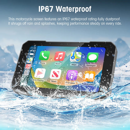 Pantalla para Motocicleta con CarPlay y Android Auto