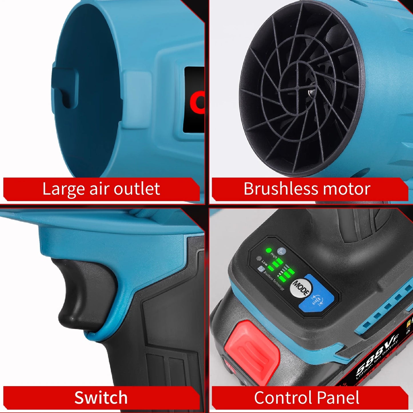 Soplador de Aire Eléctrico Inalámbrico