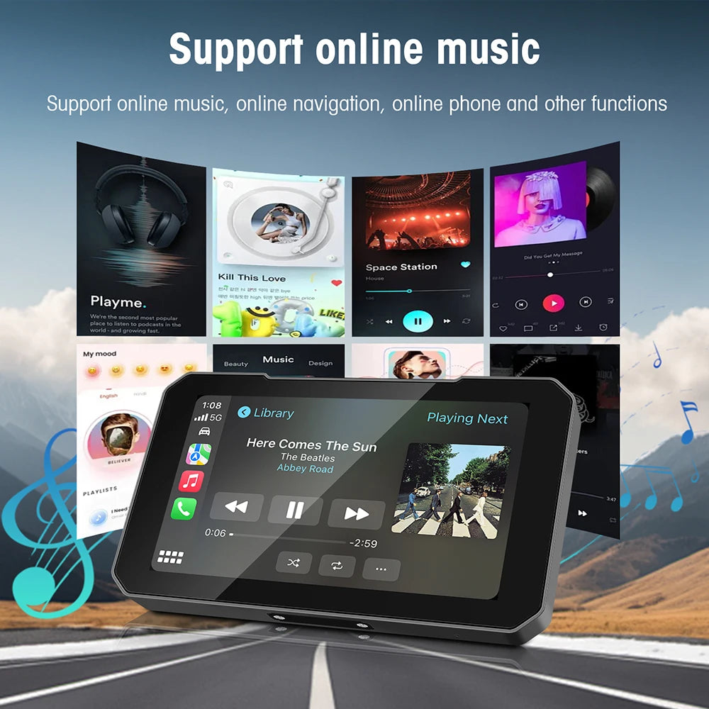 Pantalla para Motocicleta con CarPlay y Android Auto